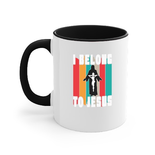 I Belong To Jesus Love Jesus Christian Christmas Accent Mugs