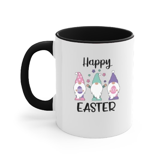 Happy Easter 2020 Gnome Egg Hunt Swea Accent Mugs