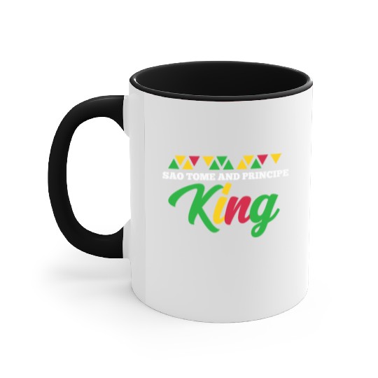 Sao Tome And Principe King Accent Mugs