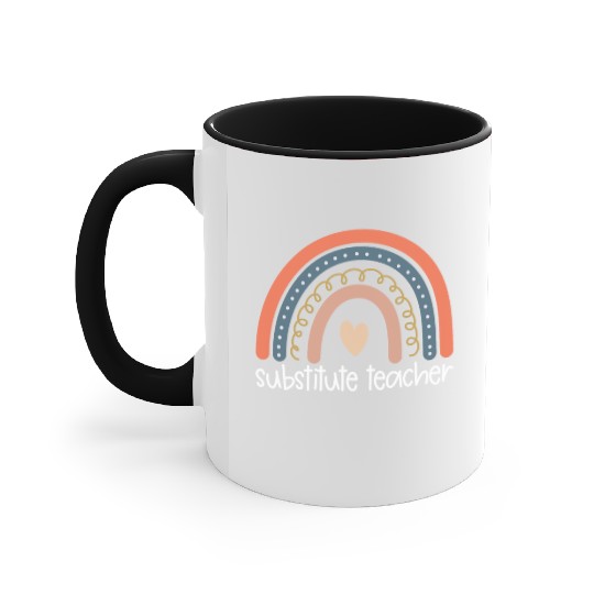 Substitute Teacher Back To School Sub Teacher Accent Mugs