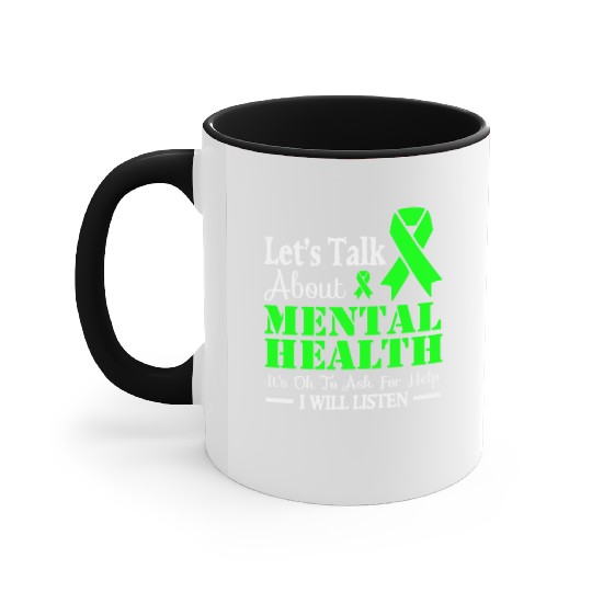 Let s talk about mental health Accent Mugs