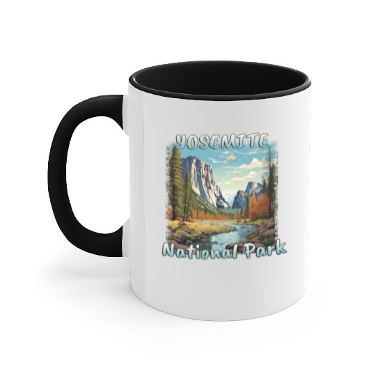 USA Yosemite National Park Sierra Nevada Colorful Accent Mugs
