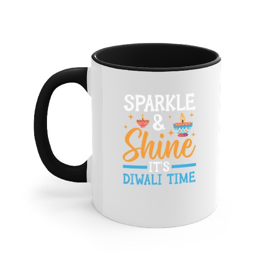 Happy Diwali Diwali Festival Indian Hindu Hinduism Accent Mugs