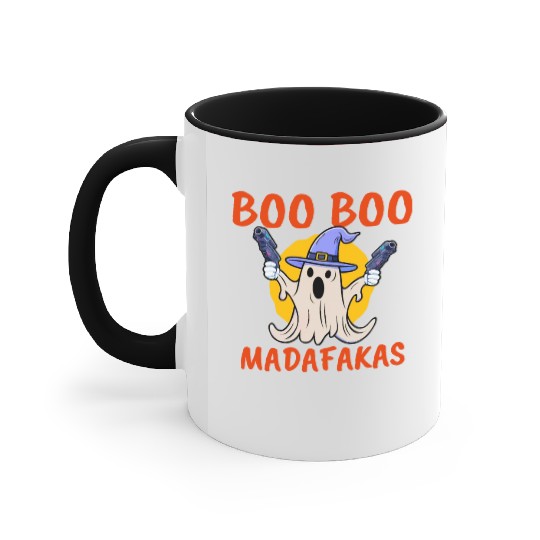 Boo Boo Madafakas , Funny Halloween Ghost Accent Mugs