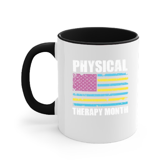 USA Flag PT PTA Physical Therapy Gift Physical Accent Mugs