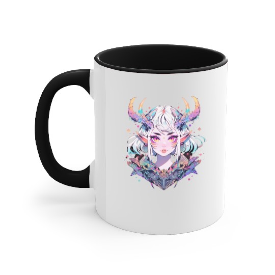 Cute Dragon Fairy Accent Mugs