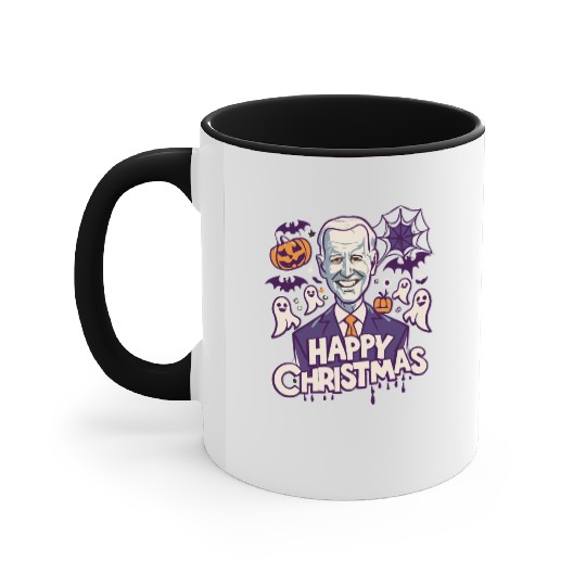 Happy Christmas Joe Biden Funny Halloween Accent Mugs
