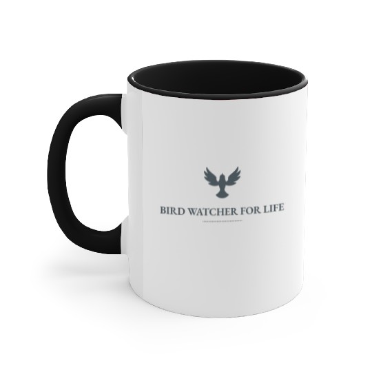 Bird Watcher for Life Accent Mugs