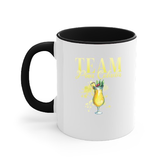 Team Pina Colada Cocktail Bartender Accent Mugs