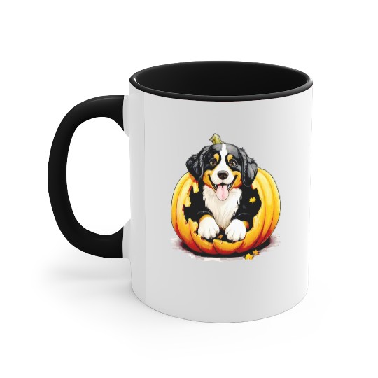 Halloween Bernese Mountain Dog Accent Mugs