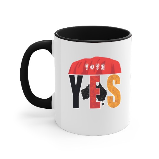 Yes to the Voice to Parliament Accent Mugs
