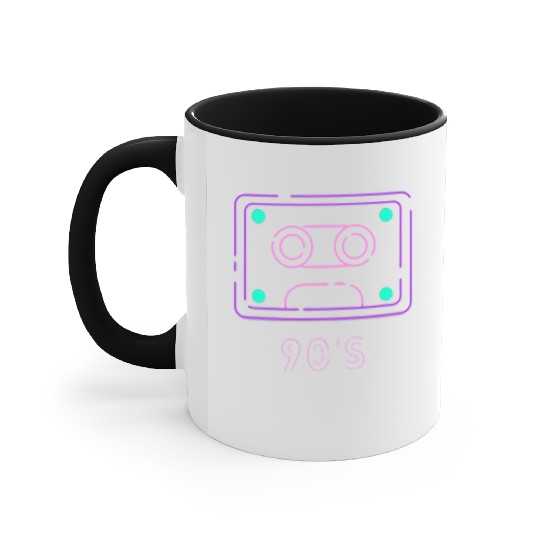 90's design Accent Mugs