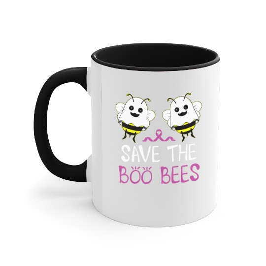 Save The Boo Bees Breast Cancer Awareness Accent Mugs