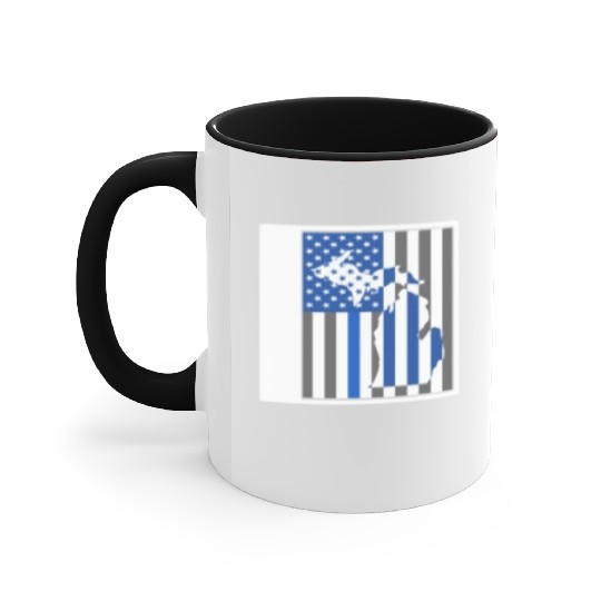 Police Accent Mugs, Michigan State Police Accent Mugs, Detroit