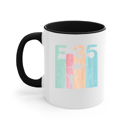 F35 Vintage Air Force Fighter Jets Accent Mugs