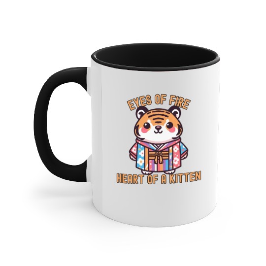 Bengal tiger in Kimono Accent Mugs