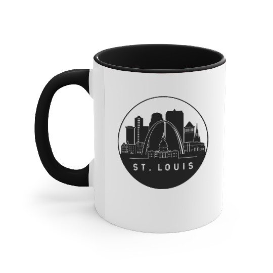 St. Louis Missouri Skyline Accent Mugs