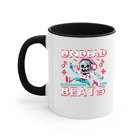 Undead Beats - 8-bit Zombie Groove Accent Mugs