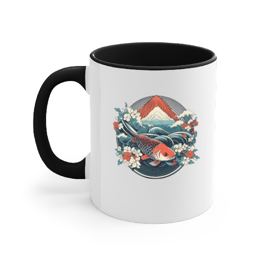 Koi Fish Koi Carp Japanese Koi Garden-Pond Koi Accent Mugs