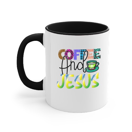 Coffee And Jesus Accent Mugs