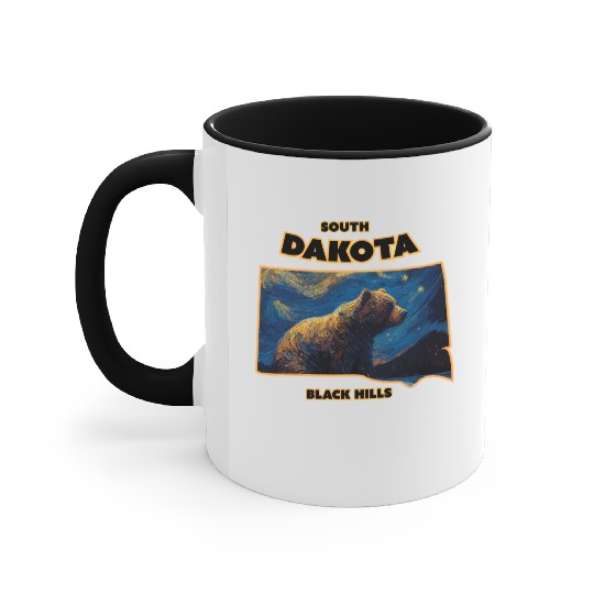 South Dakota - Bear Accent Mugs