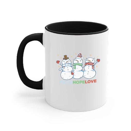 Religious Family Faith Hope Love Christmas Accent Mugs