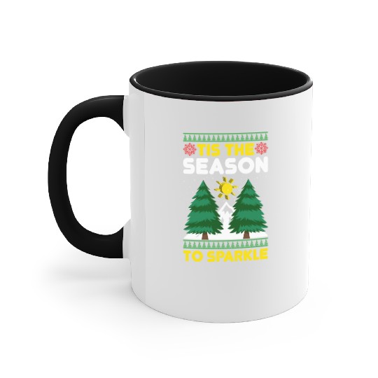 tis the Season to Sparkle Accent Mugs