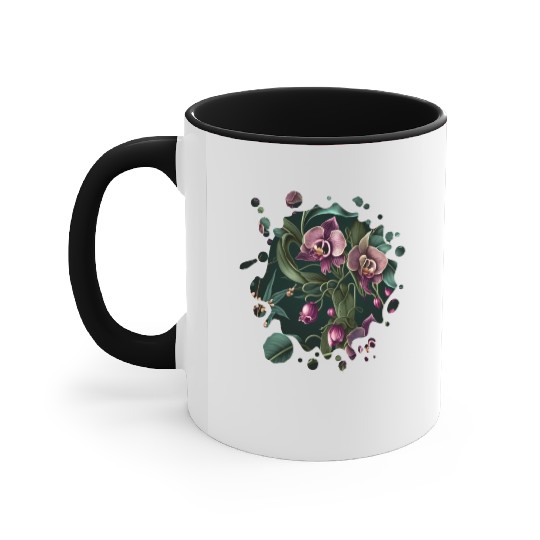 Orchid Inspired Flower Plant Lover Funny Gardening Accent Mugs