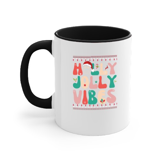 Holly Jolly Vibes Accent Mugs