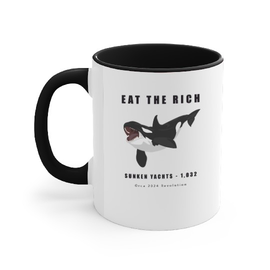 Eat The Rich - Orca Revolution Accent Mugs