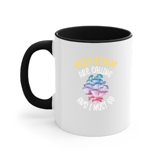 Funny Mushroom Hunting Fungi Mycologist Hiking Accent Mugs
