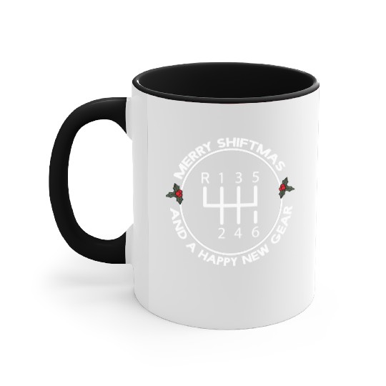 Racing Mechanic Manual Christmas Car love Accent Mugs