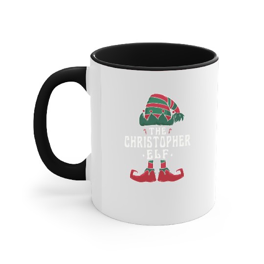 Christopher Elf Family Matching Group Christmas Accent Mugs
