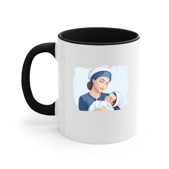 Registered Nurse Medical Medicine Neonatal Nurse Accent Mugs