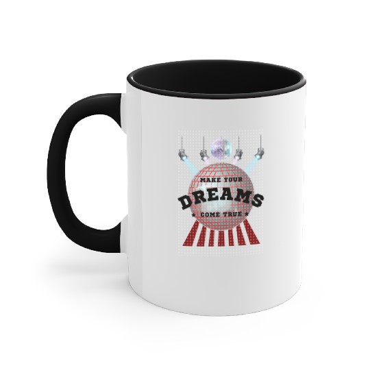 Make Your Dreams Come True with Disco Ball Design Accent Mugs