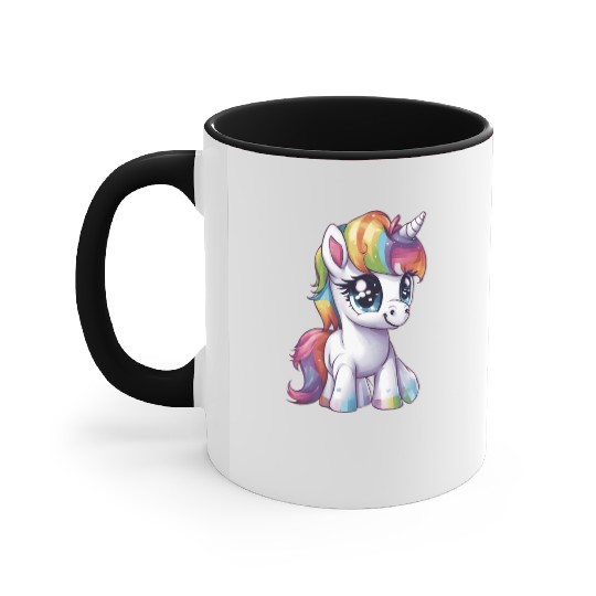 Baby Rainbow Unicorn Accent Mugs