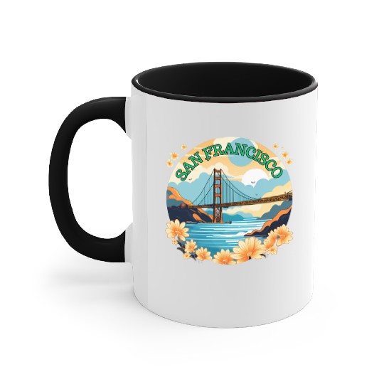 Golden Gate Bridge - San Francisco Accent Mugs