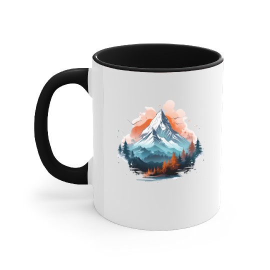 Mountain Landscape Mountains Nature Hiking Accent Mugs