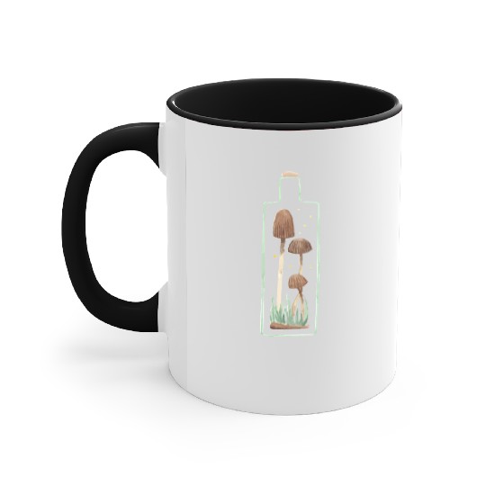 Mushroom and Firefly Terrarium Accent Mugs