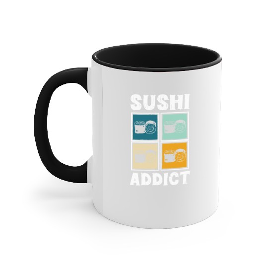 Sushi Delicious Kawaii Cuisine Accent Mugs