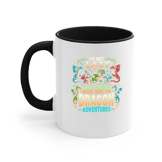 DRAGON ADVENTURES - I'm Not Lazy Accent Mugs