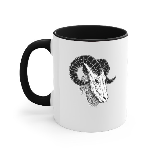 Dark Devil Baphomet Goat Head Accent Mugs
