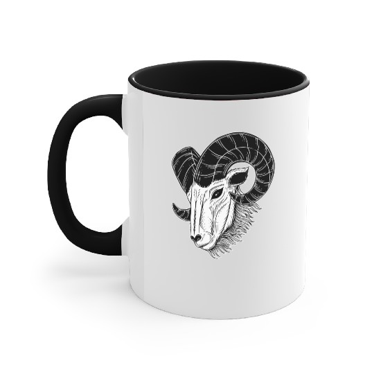 Dark Baphomet Goat Art Accent Mugs