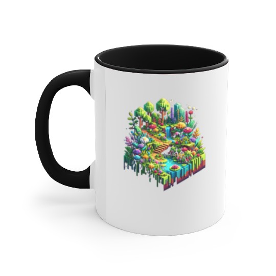Voxel Enchanted Forest Accent Mugs