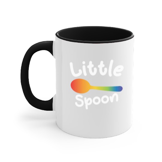 Little Spoon LGBT Pride Gay Lesbian Couple Love Accent Mugs