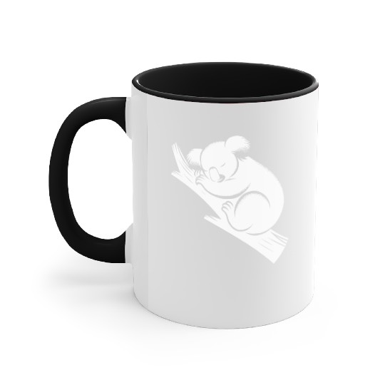 Sleeping Koala On A Branch Accent Mugs