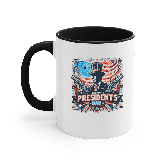 history of us presidents day Accent Mugs