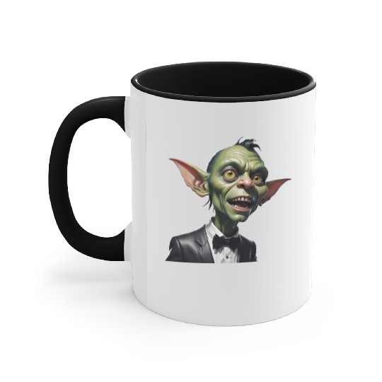 Green Goblin with Tuxedo Accent Mugs