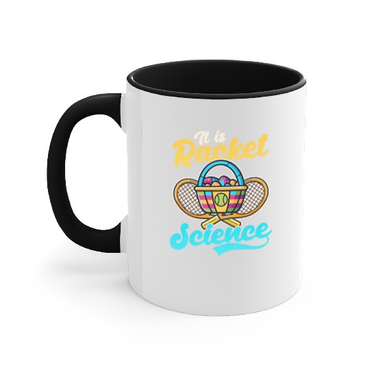 Tennis Easter Racket Science Accent Mugs