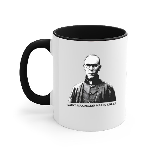 Saint Maximilian Maria Kolbe Accent Mugs